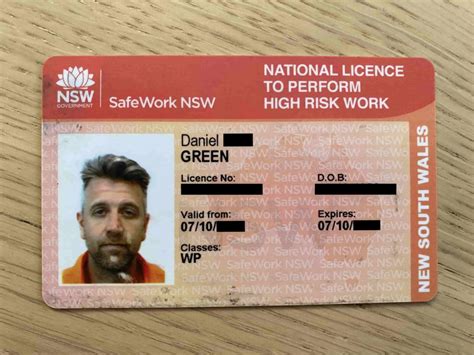 High risk work licence 